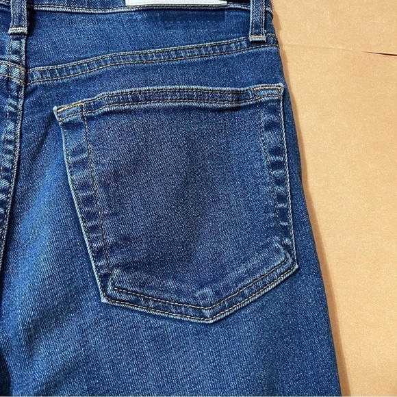 Re/Done High Rise Ankle Crop Jeans Slim Fit Button Fly Denim Medium 53 Size 28 - Picture 9 of 12